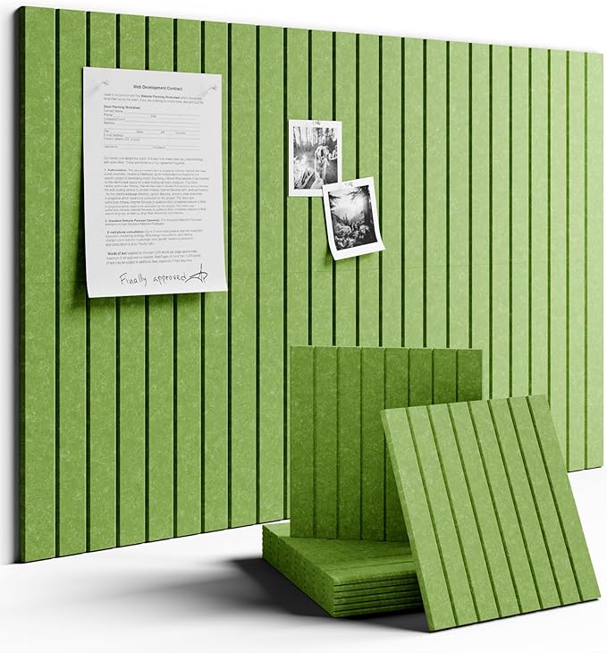Fluxynara Large Felt Bulletin Board 48" x 36" Cork Board Alternative by FLUXYNARA