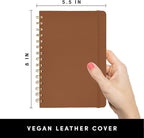 PAPERAGE Graph Paper Spiral Notebook & Journal, 160 Pages, Medium 5.5 inches x - Image 2