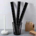 50 Pack Black Plastic Ruler, 12 Inch Standard/Metric Rulers Straight Ruler - Image 4
