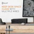 GLUIT Adhesive Desktop Cable Organizer Versatile Cord Holders Wire Clips and - Image 8