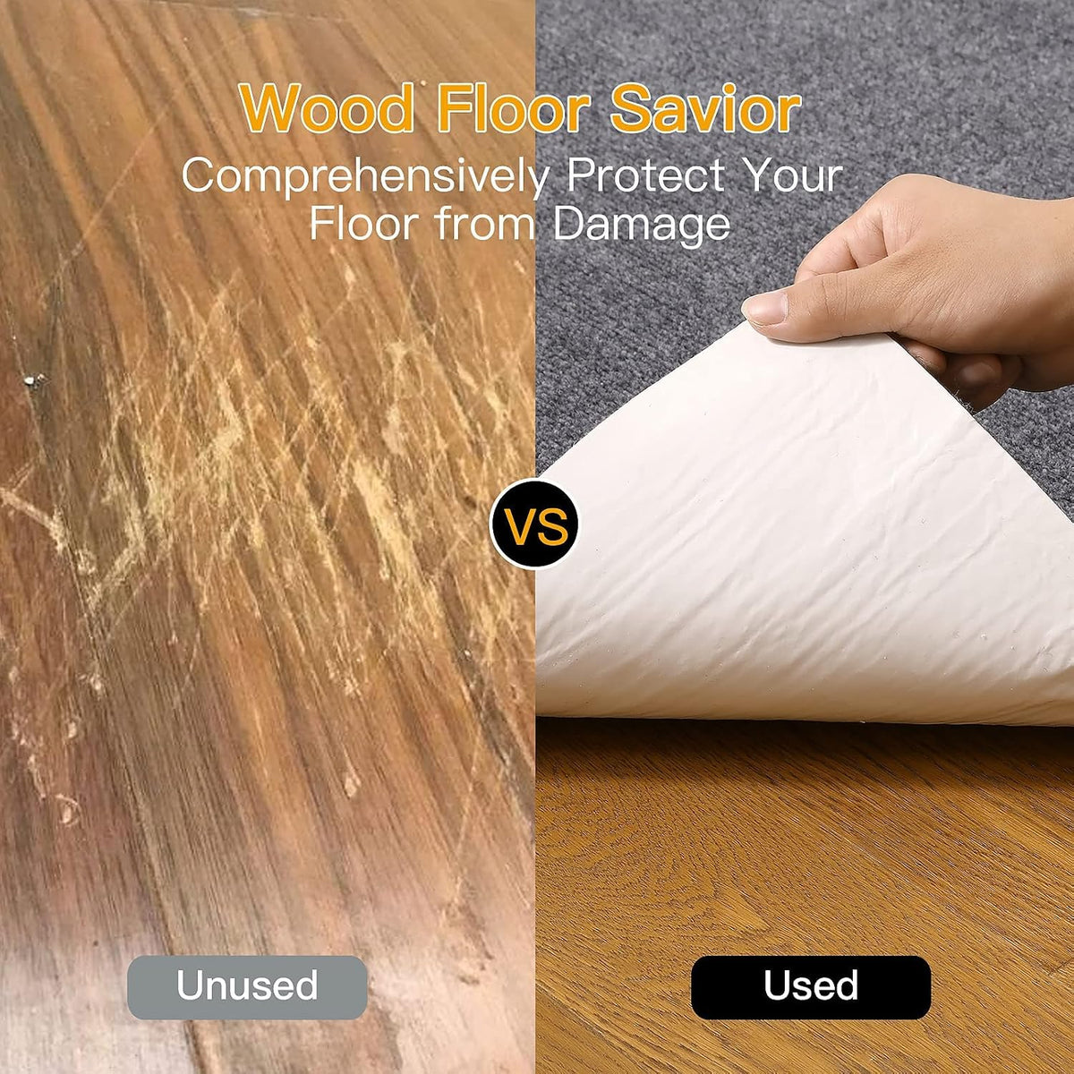 Office Chair Mat for Hardwood & Tile Floor, 55"x35" Computer Ga...