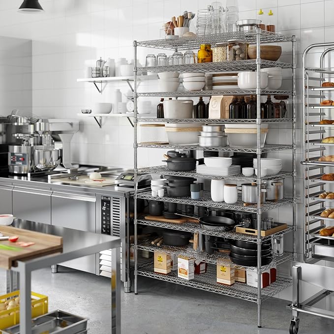 Regal Altair 24" Deep x 48" Wide x 86" Height Wire Shelving Kit | 10-Tier | NSF - Image 7