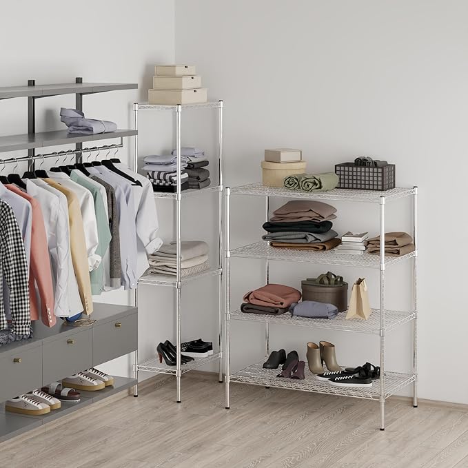 Regal Altair 24" Deep x 42" Wide x 54" Height Wire Shelving Kit | 4-Tier | NSF - Image 7