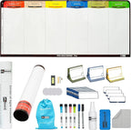 PMXBOARD 6 Column Magnetic Kanban Board, Scrum Board Flex Whiteboard Kit. Agile by pmxboard-makethingsvisual