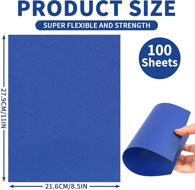 100 Sheets Navy Blue Cardstock - Image 2