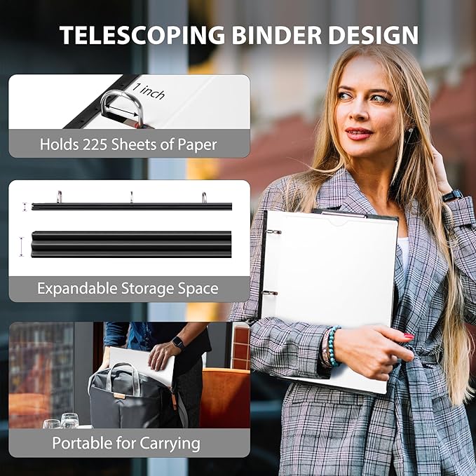 WOT I Telescoping Project Organizer 2-Pack, Refillable Binder - Image 2