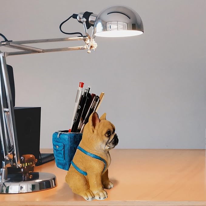Photour Dog Pen Holder for Desk French Bulldog Gifts for Men Women and Kids - Image 2