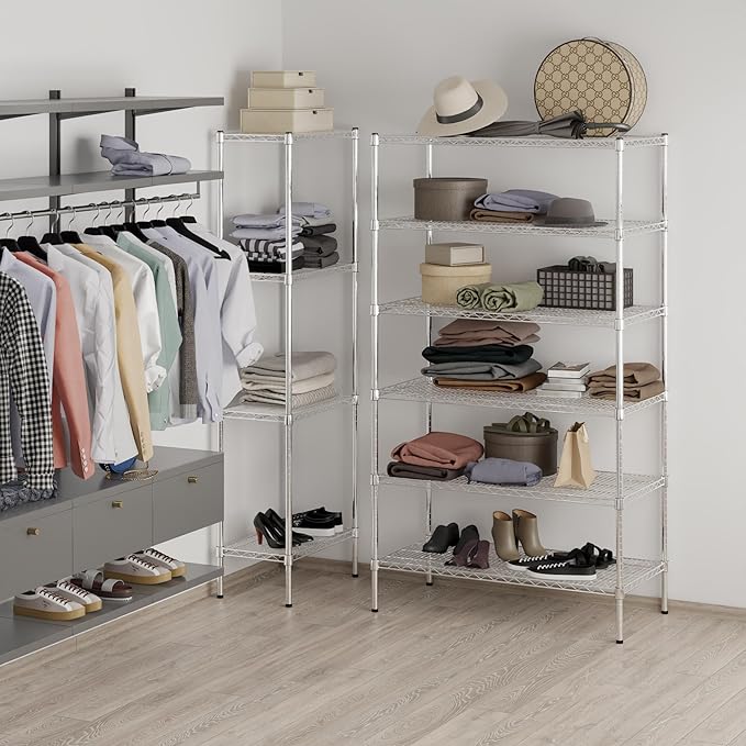 Regal Altair 21" Deep x 42" Wide x 74" Height Wire Shelving Kit | 6-Tier | NSF - Image 7