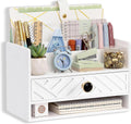 desk organizer with drawer, countertop bill mail organizer, main product view