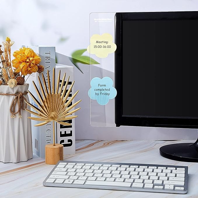 Zonon 8 Pieces Computer Monitor Notes Screen Monitor Memo Board Sticky Note - Image 4