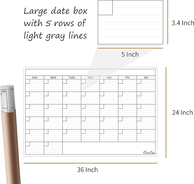 Large Dry Erase Wall Calendar - Image 2