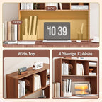 Tangkula Desktop Bookshelf, Countertop Storage Hutch - Image 6