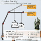 DImotliyor Overhead Camera Mount Desk Stand, 3-Section Flexible Detachable - Image 6