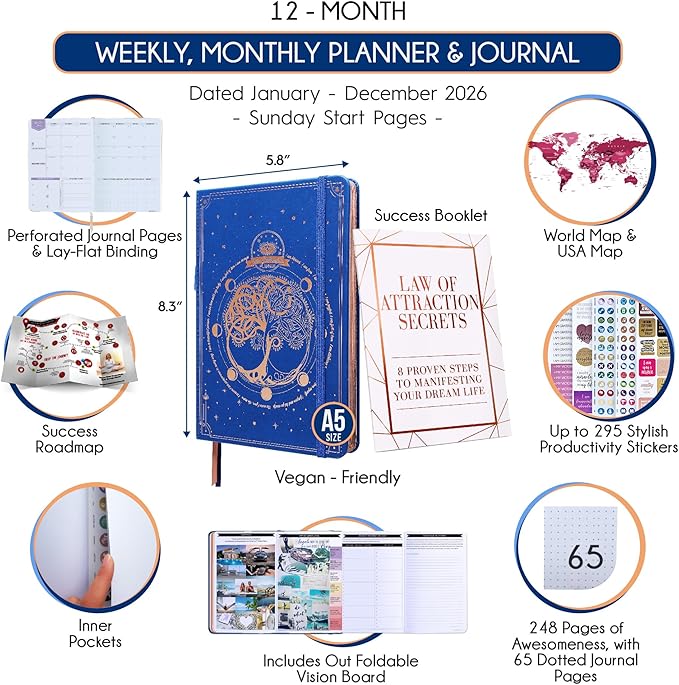 Law of Attraction Planner 2026 Deluxe - Image 2