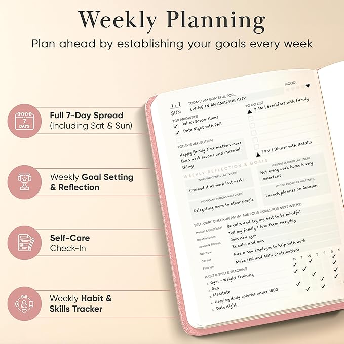 Mantra Planner 2026 Planner, Daily Journal & Gratitude Journal All-In-One - Image 5