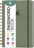 Clever Fox Password Book Spiral – Internet Address & Password Organizer by CleverFox