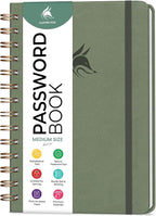Clever Fox Password Book Spiral – Internet Address & Password Organizer by CleverFox