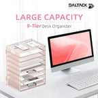DALTACK 9-Tier Paper Letter Tray Desk Organizer - Image 2