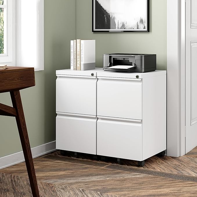 BYNSOE 2 Drawers File Cabinet - Image 2