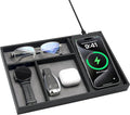 Valet Tray, Built in Wireless Charging Pad, Nightstand Organizer, Two-Toned by wirelessfuturecharger