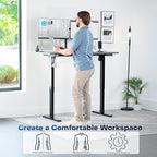 VIVO Electric 55 x 28 in Standing Desk, Memory Height Adjustment, 1B Series - Image 4