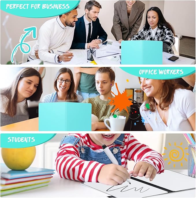 AGM Portable White Board Dry Erase, Double Sided Folding Whiteboards - Image 5