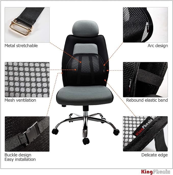 kingphenix Lumbar Support with Breathable Mesh, Suit - Image 5