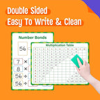 8 Packs Number Bond Whiteboards, Double Sided Dry Erase 1-12 Multiplication - Image 4