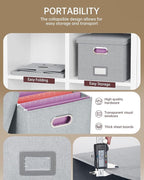 Oterri File Organizer, File Box, File Cabinet - Image 2