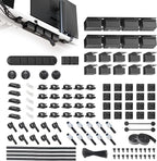 EUREKA ERGONOMIC Metal 316 PCS Cable Management Organizer Kit Cable Raceways by EUREKAERGONOMIC