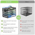 Docnest 5 Tier Mesh Desk Organizer- Letter Tray - Image 4