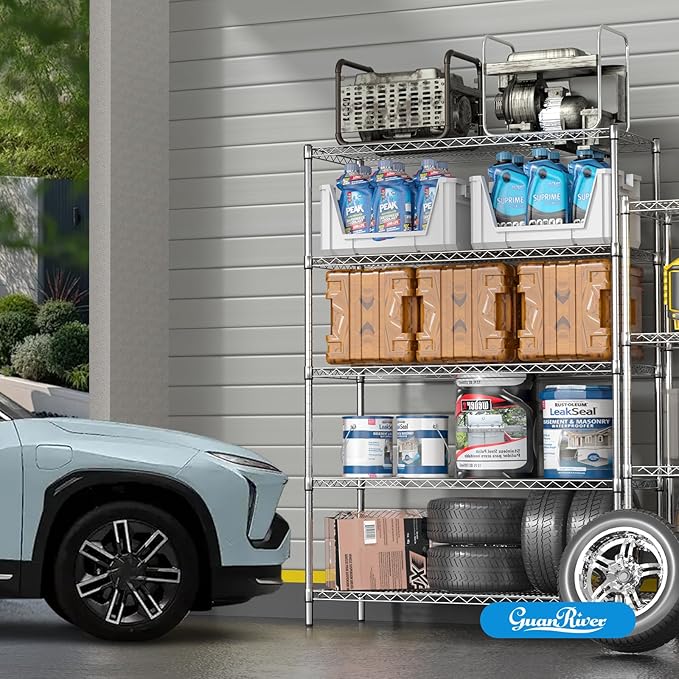 Guan River 5-Shelf Adjustable Metal Shelf Wire Shelving Unit Heavy Duty Storage - Image 2