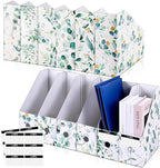 PerKoop 6 Pcs Magazine File Holder Foldable Decorative Cardboard File Folders 6 by PerKoop