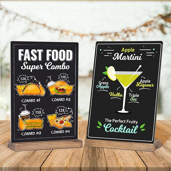 JDEA Wooden Double-Sided Chalkboard - Image 7