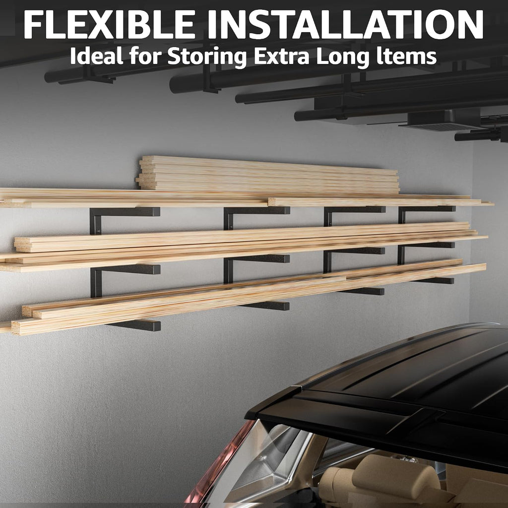 yyr wood organizer and lumber storage rack wall, package contents