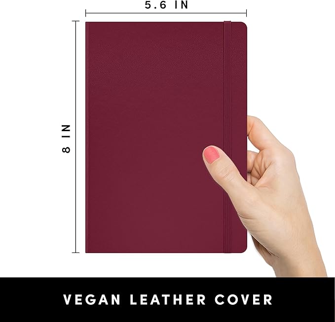 PAPERAGE Lined Journal Notebook, 252 Pages, Medium 5.6 in x 8 in - Image 2