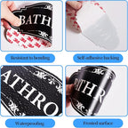 Bathroom Sign Sticker for Business and Home，Self-adhesive Cute Bathroom Decor - Image 4