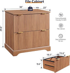 JXQTLINGMU 2 Drawer File Cabinet - Image 2