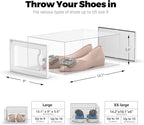 SEE SPRING 12 Pack Shoe Storage Box, Space Saving Foldable Shoe Rack Sneaker - Image 5