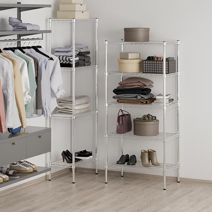 Regal Altair 18" Deep x 30" Wide x 64" Height Wire Shelving Kit | 5-Tier | NSF - Image 7