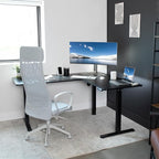 VIVO Electric Corner 63 x 55 inch L-Shaped Standing Desk, Memory Height - Image 7