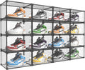 KOKOIN Transparent Plastic Storage Clear Shoe Display Case Box Organizer