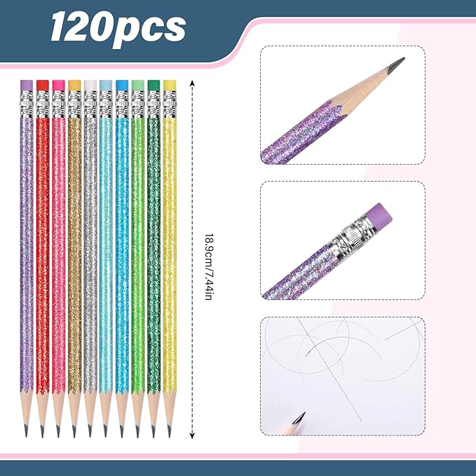 TecUnite 120 Pcs #2 HB Pencils - Image 2