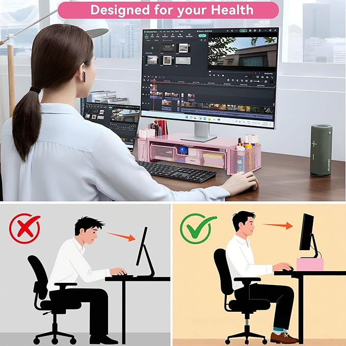 Qupui Computer Monitor Stand Riser - Image 4