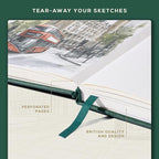 Beechmore Books A3 Sketchbook – 11.7x16.5 Premium Vegan Leather Bound Large - Image 6