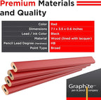 GRAPHITE Hard Lead Carpenter Pencils Bulk - Image 2