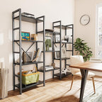 SUPERJARE Triple 4 Tier Bookshelf, Bookcase - Image 8