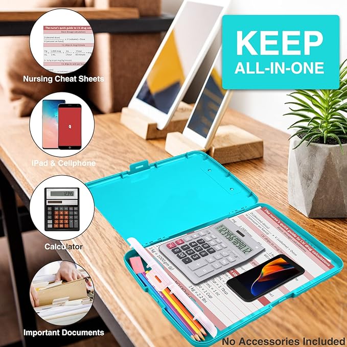 Sooez Clipboards with Storage, High Capacity Clip Boards 8.5x11 with Storage - Image 5