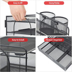 Marbrasse Desk Organizer and Accessories4-Tier Paper File Letter Tray - Image 3
