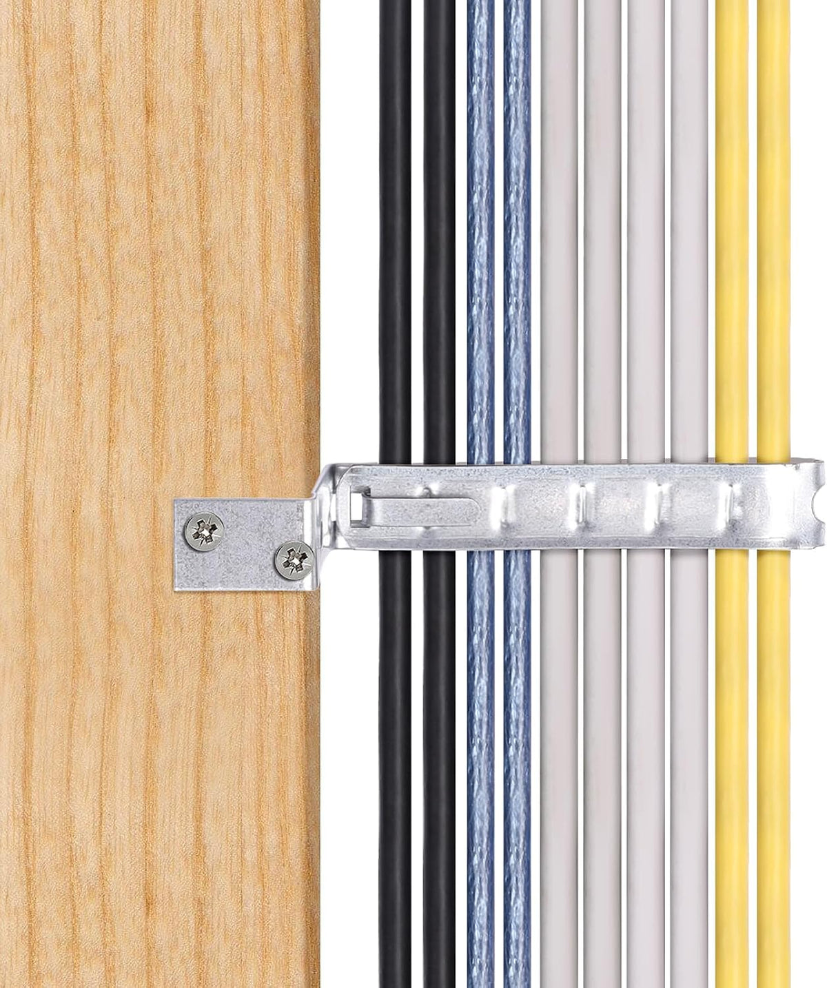 SIHAI Stud Wall Cable Support Clamps (100-Pack) - Galvanized Steel